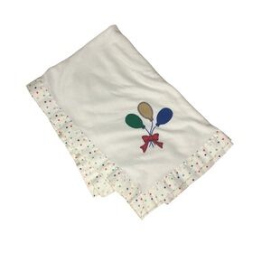 Vintage Quiltex Balloon Baby Blanket in Primary Colors
